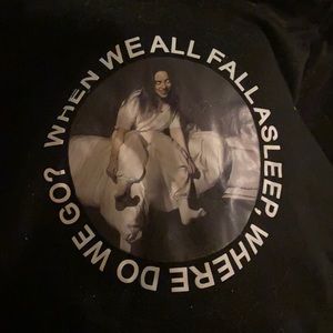 It’s a black hoodie it’s pretty comfy and cute